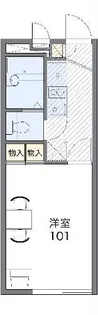 レオパレス五番町館【2階】の間取り
