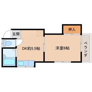 コーポ秋山【2階】の間取り