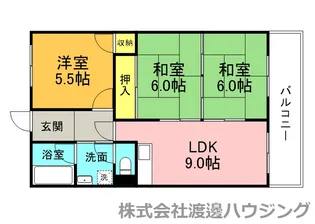 ユーハイツ長野【2階】の間取り