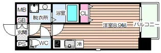 ジュネーゼグラン京町堀【4階】の間取り