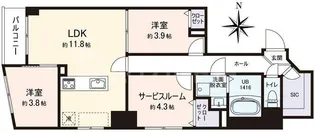 VISTA豊島【1階】の間取り