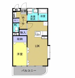 クレールコートI【2階】の間取り