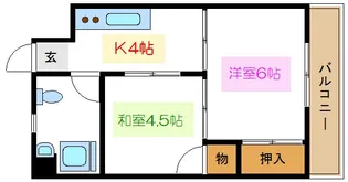 藤コーポ【1階】の間取り