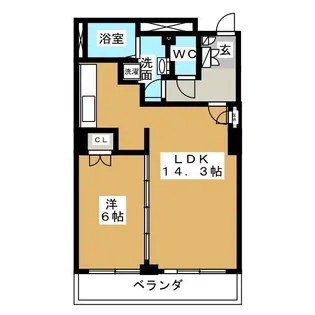 パークアクシス名駅南【10階】の間取り
