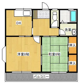 コーポハピネス【1階】の間取り