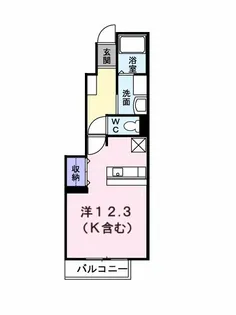 West Aube【1階】の間取り
