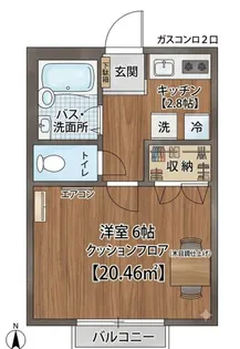 ブルーム戸山【1階】の間取り