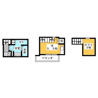 ル サブール【2階】の間取り