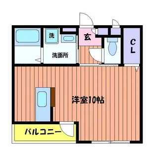 カギヤアパート【1階】の間取り