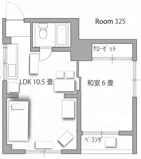 SPACEGREEN_Toyonaka【3階】の間取り