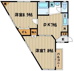 アクティブハウスB棟【2階】の間取り