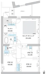 ガーデニエール砧WEST【6階】の間取り