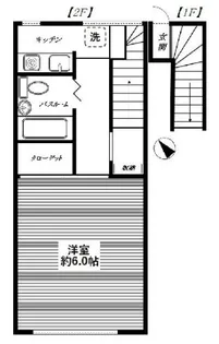 コーポ金子【2階】の間取り