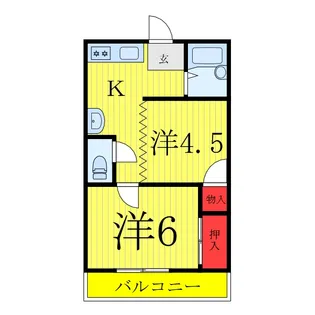 エレガンスコーポ【2階】の間取り