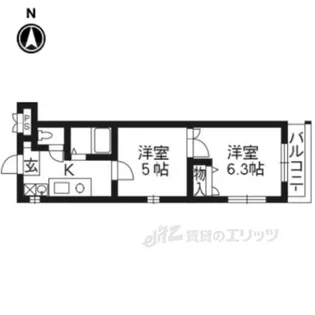 キャピタルシティ【4階】の間取り
