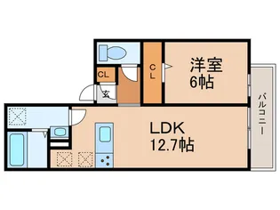 ガーデンハイツ【1階】の間取り