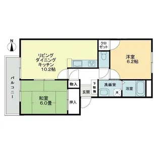 フォブール屋島21【1階】の間取り