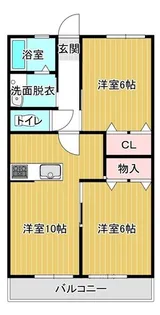 サニーガーデンERI【2階】の間取り