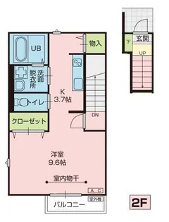 ミルト107D棟【2階】の間取り