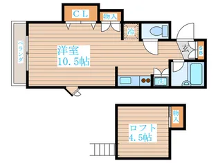 ワイズガ-デン【2階】の間取り