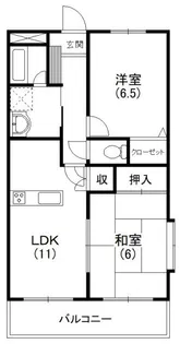 フェリス 南平【3階】の間取り