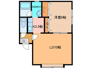 グリーン白樺【1階】の間取り