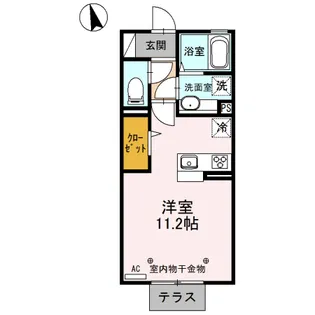 ファミーユ 103号室【1階】の間取り