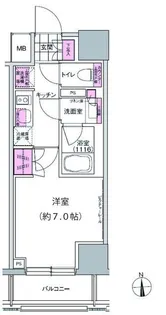 プレジリア東日本橋【7階】の間取り