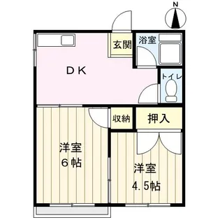 コーポ和泉【2階】の間取り
