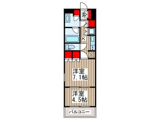 アリュージュ志木本町【13階】の間取り