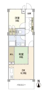 グリーンパーク第2八潮【3階】の間取り
