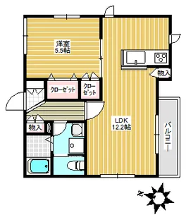 ラフィネ千川【2階】の間取り