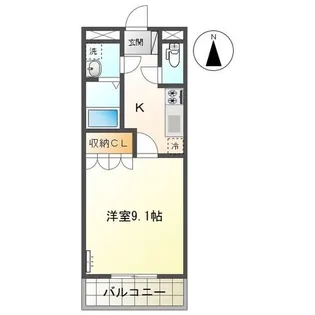 メゾン サンフィット【1階】の間取り