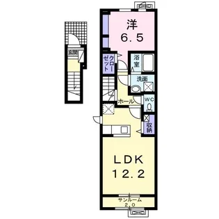 ソレアード II【2階】の間取り