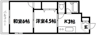 双葉第1マンション【4階】の間取り