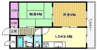 コーポゆうむら【3階】の間取り