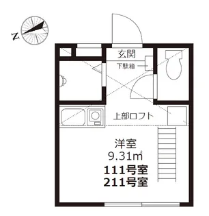 ideal戸越銀座【2階】の間取り