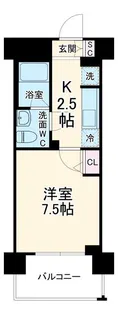 プラウドフラット鶴見I【6階】の間取り