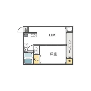 第2大栄マンション【4階】の間取り