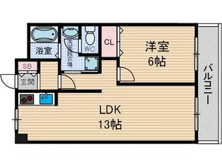 パークハイツミシマ【6階】の間取り
