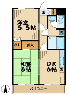メゾンブランシュ【2階】の間取り