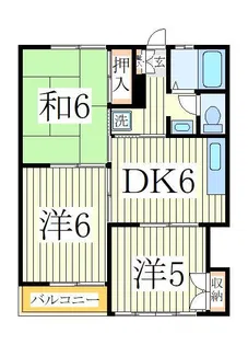 モンシェリー湖北台A【2階】の間取り