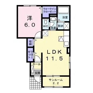 シエーナC【1階】の間取り