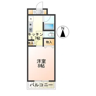 ZINハイツ【3階】の間取り