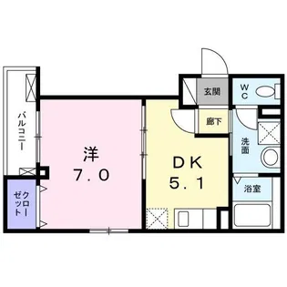 ベトゥッラ ビアンカ【2階】の間取り