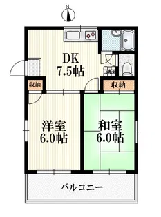 サングリーン清水【2階】の間取り