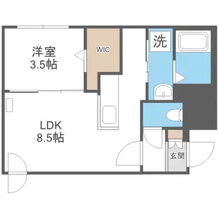 ONE STAGE麻生【4階】の間取り
