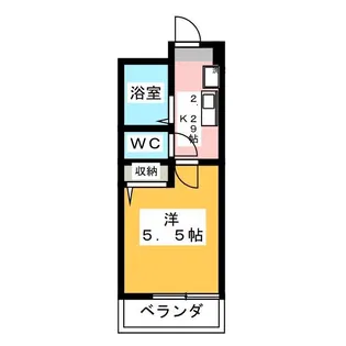 ライジングビルYOSHIZAKI【4階】の間取り