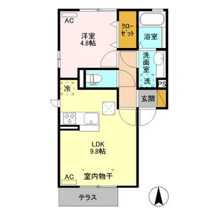 ヴィラ コンフォート【2階】の間取り