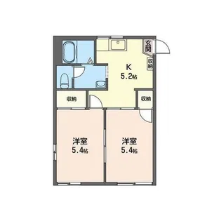 ファミール小林【2階】の間取り